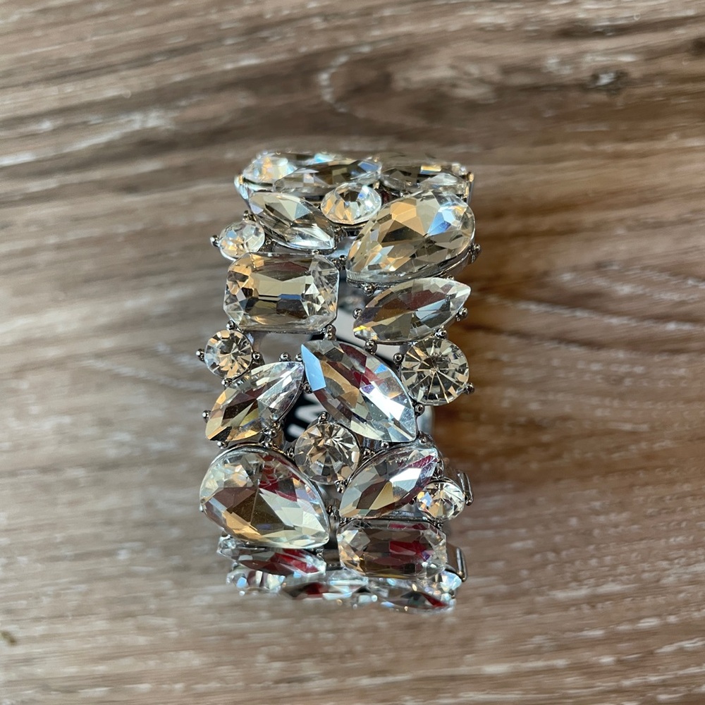 Sparkling Crystal Statement Bracelet